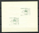 SPAIN Spanien Espana 1936 Hojita De Epila Pro Rodanas S&S Civil War Imperforated MNH Variety Set Off Abklatsch - Sonstige & Ohne Zuordnung