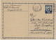 TCHÉCOSLOVAQUIE / CESKOSLOVENSKO - 1947 1.20Kr Blue Postal Card Mi.P94 - Used Prag To Slaný - Cartes Postales