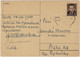 TCHÉCOSLOVAQUIE / CESKOSLOVENSKO - 1948 1.20Kr Brown Postal Card Mi.P106 Hand Illustrated - Used Davle To Prag - Postcards