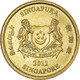 Monnaie, Singapour, 5 Cents, 2011 - Singapour