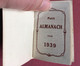 Briere Bockairy Rue Juiverie Etampes Mini Calendrier Almanach  1939 Ill Lune Fer Cheval  Chat Noir Art Deco Librairie - Petit Format : 1921-40