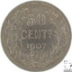 LaZooRo: Belgium 50 Centimes 1907 XF - Silver - 50 Cent