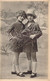 Fantaisies - Enfants - Enfants Qui Tiennent Une Branche De Sapin - Manteau - Chapeau - Carte Postale Ancienne - Szenen & Landschaften