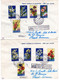 Delcampe - INSIEME DI 8 BUSTE TUTTE FDC VENETIA SERIE COMPL. " FIORI II EMISS" + " VEDUTE" + "FIERA DI TRIESTE " + " ELICOTTERO "+ - Lettres & Documents