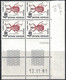 INSECTES - TAXE - N°108 -  BLOC DE 4 - COIN DATE - 12-11-1981 - COTE 9€. - Strafport