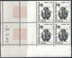 INSECTES - TAXE - N°111 -  BLOC DE 4 - COIN DATE - 3-5-1982 - COTE 7€50. - Strafport