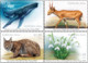 UN 2023 United Nation- Endangered Species,Eagle,Sheep,Turtle,Horse,Whale,Antelope,Lynx,Flower.MNH(**) - Nuevos