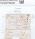 Ireland Louth 1837 And 1839 Boxed PAID AT/DROGHEDA In Red On Cover And Piece, First With MORE/+TO+/PAY - Prephilately