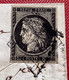TONNEINS 1849 (45 Lot Et Garonne) + Grille Lettre RARE Affr Cérès 20c Noir Nr.3 TB>Le Mas D‘ Agenais (France Cover - 1849-1876: Période Classique