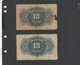 ESPAGNE - LOT 2 Billets 10 Pesetas 1935 AB-TB/VG-F Pick-086 - 10 Peseten