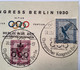 "OLYMPISCHER KONGRESS BERLIN 1930" Sonderstempel RARITÄT Gelaufen Mit Ak-Stpl (Olympic Games Cover 1936 Jeux Olympiques - Lettres & Documents