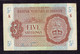 GRANDE BRETAGNE - BILLET MILITAIRE D'OCCUPATION - 5 SHILLINGS - TB - 1943 - Autoridad Militar Británica