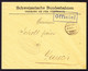 1908 Offizieller Brief Schweizerische Bundesbahnen. Aus Lausanne Nach Zürich. Blauer Stempel "Officiel" - Bahnwesen