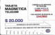 Colombia - Telecom (Tamura) - Telecom Service, 20.000$Cp, 10.000ex, Used - Colombia