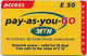 Swaziland - MTN - Pay-As-You-Go Access (Reverse A), GSM Refill 50E, Used - Swaziland