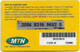 Swaziland - MTN - Pay-As-You-Go Access (Reverse A), GSM Refill 50E, Used - Swasiland