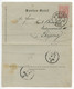 Austria 1898 5kr Franz Josef Lettercard / Kartenbrief; Wien To Leipzig, Germany - Kartenbriefe