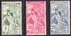Schweiz Suisse 1900: "25 Jahre UPU" Zu 77B-79B Mi 71-73 (Type II) Yv 86-88 * Falzspuren Charnières MH (Zu CHF 105.00) - Unused Stamps