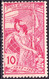 Schweiz Suisse 1900: "25 Jahre UPU" Zu 77B-79B Mi 71-73 (Type II) Yv 86-88 * Falzspuren Charnières MH (Zu CHF 105.00) - Unused Stamps