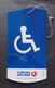 TURKISH AIRLINES DISABLED ASSISTANCE LABEL FOR SUITCASE - Baggage Labels & Tags