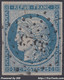 FRANCE : TB CERES 25c BLEU N° 4 BELLE OBLITERATION PC 3523 VERDUN SUR SAONE - 1849-1850 Ceres