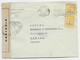 FRANCE ARC TRIOMPHE 2FRX2 LETTRE MEC PARIS TRI 17.III.1945 POUR SUISSE CENSURE OUVERT LYY AU TARIF - 1944-45 Triomfboog