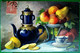 Cpa  ILLUSTRATEUR . NATURE MORTE AUX FRUITS . THE AU CITRON . STILL LIFE TEA AND LEMON   A/S MARY GOLAY - Piante Medicinali