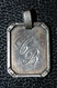 Pendentif Médaille Argent 835 "Monogramme CB" Milieu XXe - Pendentifs