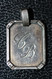 Pendentif Médaille Argent 835 "Monogramme CB" Milieu XXe - Pendants