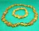 Small Baltic Amber Necklace And Bracelet For Girls / Child - Approx. For 10-12  Years Old - Ethnics