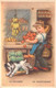 CHIENS - Chien Qui Fait Trébucher Un Marchand De Fruits - Le Légumier - De Groenteboer - Carte Postale Ancienne - Dogs