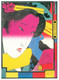 Geisha Tête De Femme Coiffe Japon Japan Nippon Superbe Carte 1972 - Andere & Zonder Classificatie