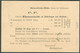 2 Cent. Brun Obl. Dc DOMMELDANGE Sur Carte Imprimée Du 20-5 1899 Vers Birtrange Via EttelbrucK.  - 20833 - 1895 Adolphe Profil