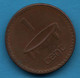 FIJI 1 CENT 1990 KM# 49a Elizabeth II  FIDJI - Fidji