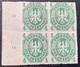 Preussen Mi 14a ** Postfrisch & * Tadelloser & Frischer 4er-Block 1861 4 Pf Grün  (Prussia  XF MNH+MH OG Bloc Of Four - Postfris