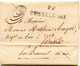 ALLEMAGNE - DUSSELDORF + P.P. BLEU SUR LETTRE AVEC TEXTE POUR LA FRANCE, 1810 - Prephilately