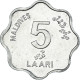 Monnaie, Îles Des Maldives, 5 Laari, 1990 - Maldives