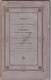 Vrijmetselarij/Franc-Maçonnerie -'s Gravenhage- Rouw Loge L'Union Royale - Nagedachtenis Verwey Mejan - 1850 (V2294) - Anciens