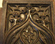 Delcampe - ANTIGUO PANEL FRONTAL DE ARCÓN DE MADERA TALLADA. GÓTICO S.XV - Arte Religiosa