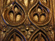 Delcampe - ANTIGUO PANEL FRONTAL DE ARCÓN DE MADERA TALLADA. GÓTICO S.XV - Arte Religiosa