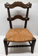 Delcampe - *ANCIENNE CHAISE D'ENFANT BOIS & PAILLE 2 COULEURS Collection Déco Poupée   E - Chairs