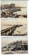 3 Postcards, Kent, Margate, Jetty, Parade, Cliftonville, People, Boats, Buildings. Early 1900s. - Margate