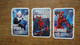 3 Cartes De Collection Marvel - Marvel