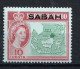 SABAH - Reine Elizabeth, Sujets Divers  - 1964-1965 - Tb De North Borneo Surchargés - MNH - Sabah