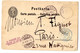 Suisse-1886-Carte Postale HOTTINGEN(Zurich) Pour PARIS (France)-timbre Absent..cachets Dont PARIS ETRANGER Couleur Bleue - Briefe U. Dokumente