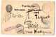 Suisse-1886-Carte Postale HOTTINGEN(Zurich) Pour PARIS (France)-timbre Absent..cachets Dont PARIS ETRANGER Couleur Bleue - Covers & Documents