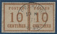 France Alsace Lorraine Fragment Paire N°5 10c Bistre Brun Oblitérés De MOERCHINGEN SUPERBE - Used Stamps