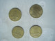 LOT DE 4 PIECES DE 20 FRANCS DJIBOUTI 1977 - Dschibuti (Afar- Und Issa-Territorium)