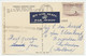 Postcard Canada 1965 INSUFFICIENTLY PREPAID FOR AIR TRANSMISSION - Cartas & Documentos