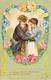 COUPLES - Homme Reconforte Sa Femme Qui Pleure -zondaags Zullen Wij Wandelen Gaan En Elkander   - Carte Postale Ancienne - Couples